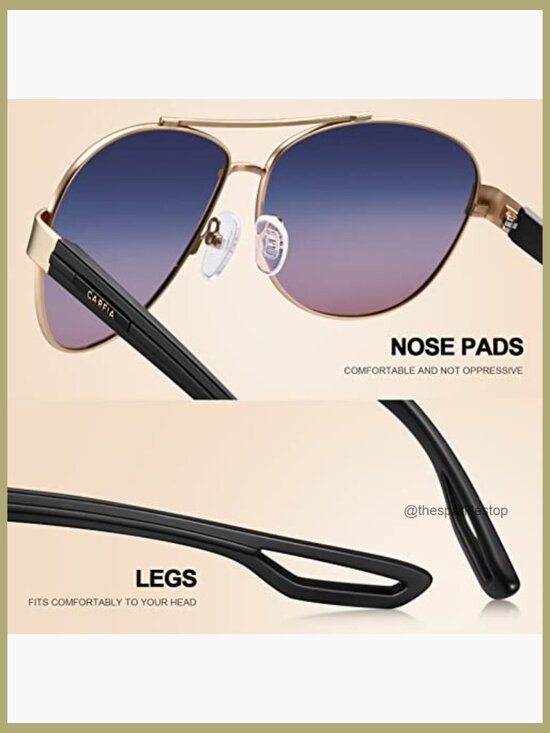 Polarized Sunglasses UV Protection Metal Frame Ultra-Lightweight Driving Glasses